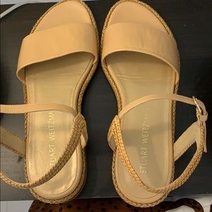 Stuart Weitzman Sandals tan leather size 7.